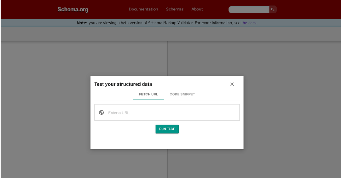 Schema Markup Validator Screenshot