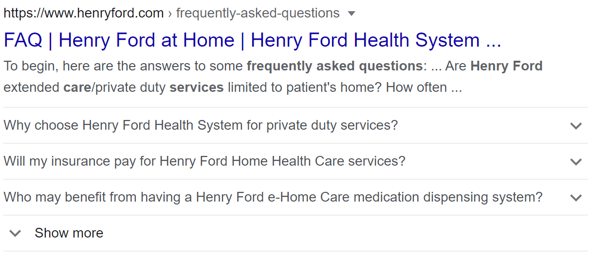 Henry Ford Health System Organization FAQs