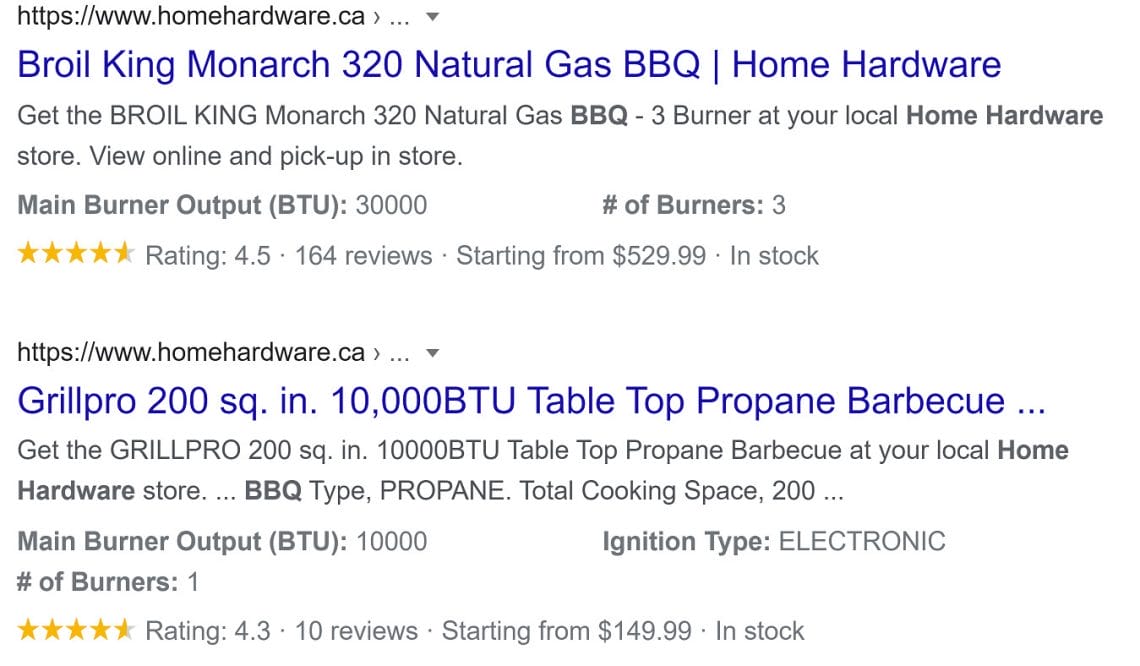 Home Hardware BBQ Rich Result