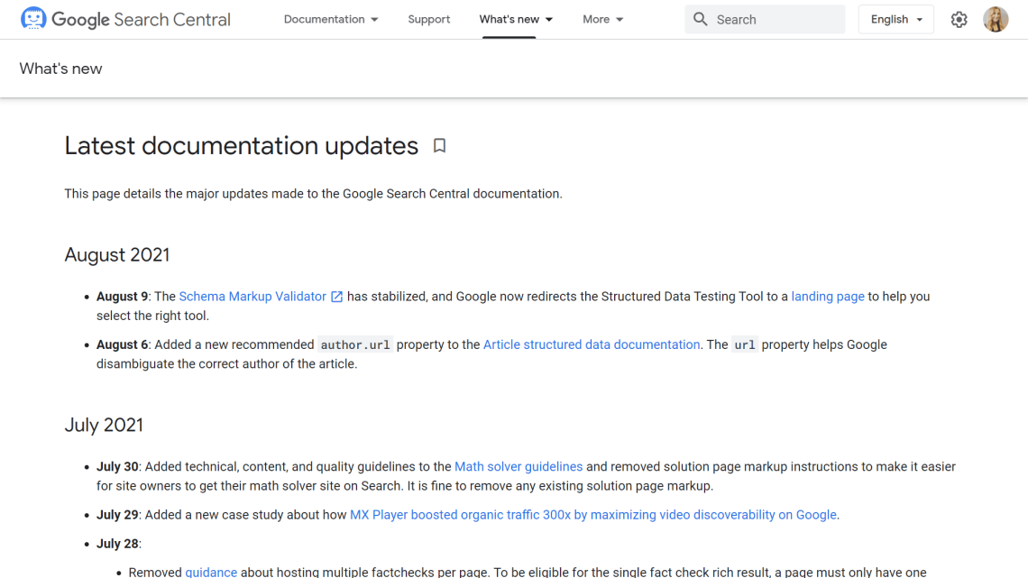 Google Structured Data Updates