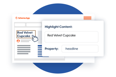 Graphic of how the Schema App Highlighter works in step 2