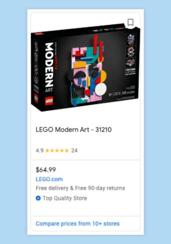 Merchant listing experience with shipping details