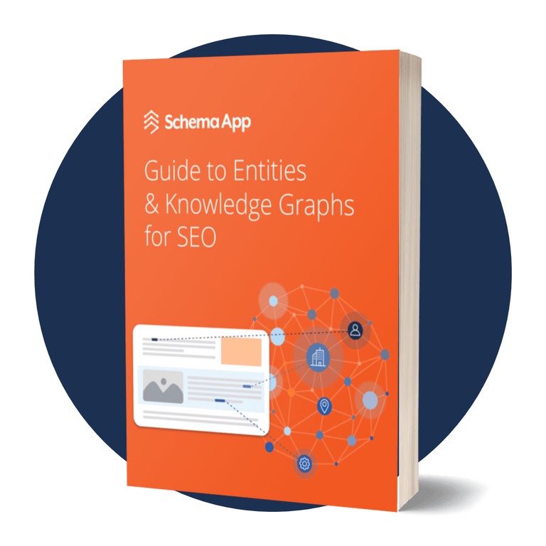 Graphic of eBook - Guide to Entities & Knowledge Graphs for SEO