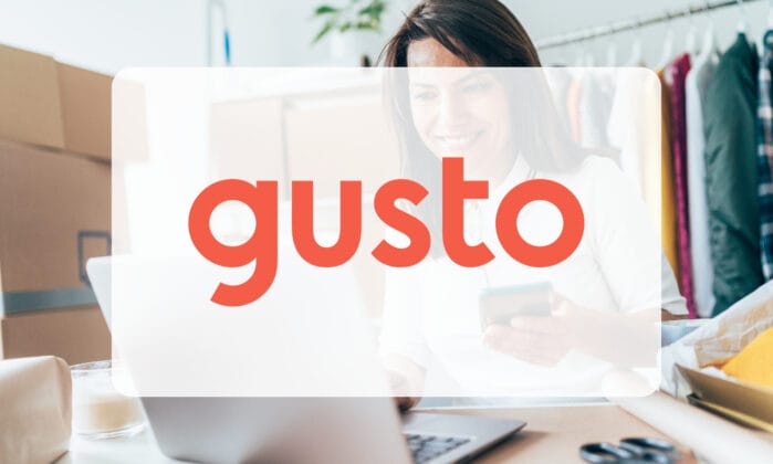 Gusto case study featured image with gusto logo