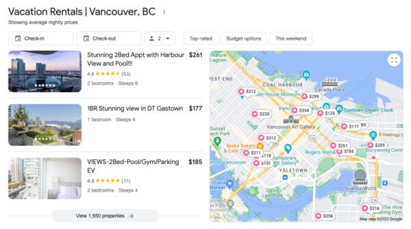 New Vacation Rental Rich Results on Google