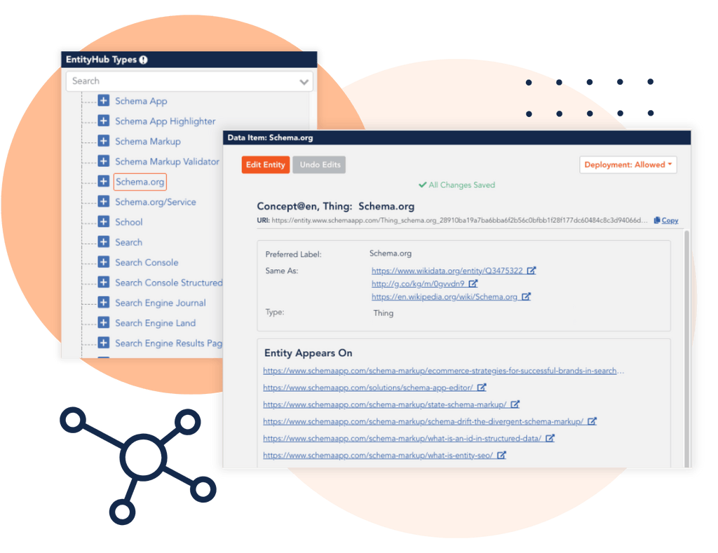 Manage your entities at scale using Schema App's Entity Hub