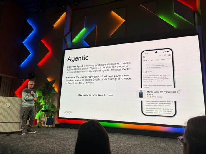 Photo of Google Search Central Live Toronto, showing what Agentic Web will look like.